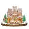 Roman 13.75" LED Lighted Gingerbread Scene Musical Christmas Village